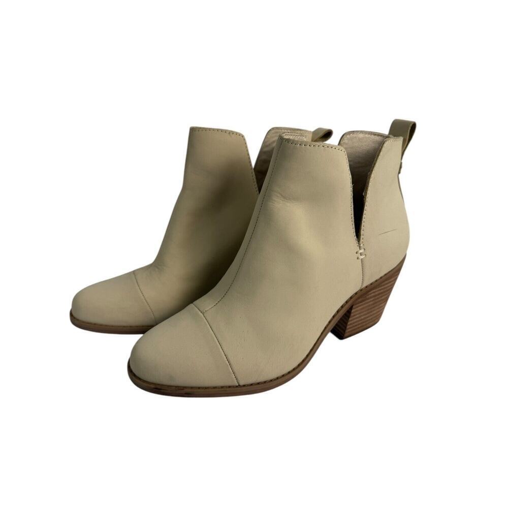 TOMS Everly Cutout Womens Cream/Ivory Size 8 NWOB-Imperfect